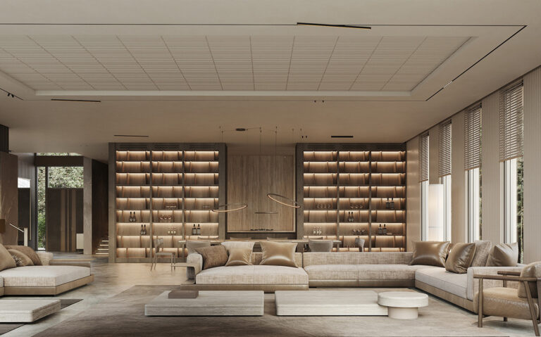 marble oak openness luxury interior 7