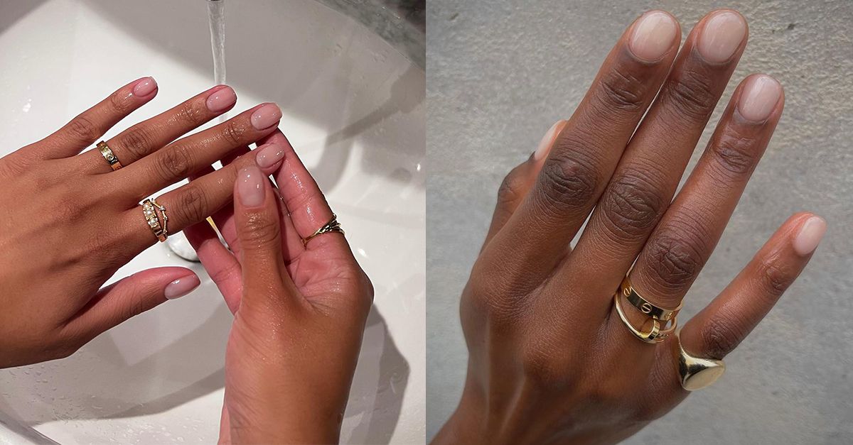 Forget Nudes, 'Bubble Bath' Nails Are Taking Over As The Neutral Mani of Choice This Summer