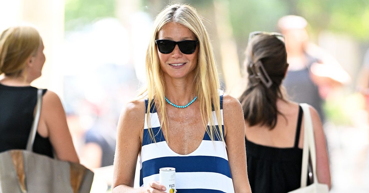 Gwyneth Paltrow Wore the Easy Dress-and-Shoe Outfit That Says "I Summer in the Hamptons"