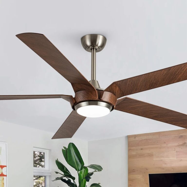 nickel ceiling fan with adjustable light angular blades with dark wood finish contemporary ceiling fans for sale online