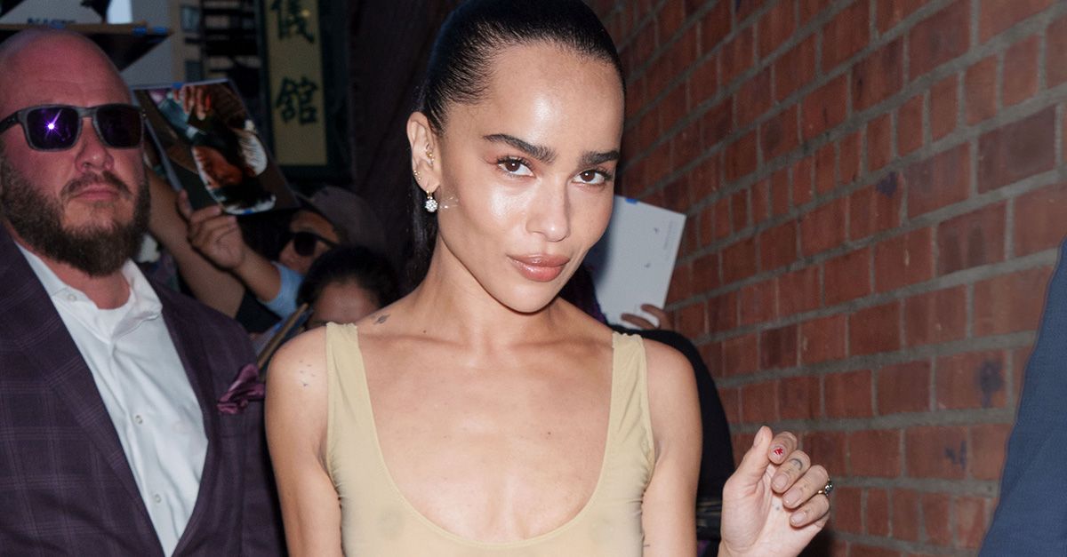 Zoë Kravitz Paired a Sheer Tank With the Ultimate Anti-Trend Skirt Style