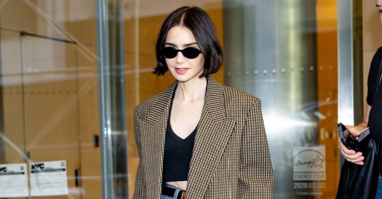 Lily Collins Has Been Wearing This Trendy '90s Basic All Over NYC and Paris