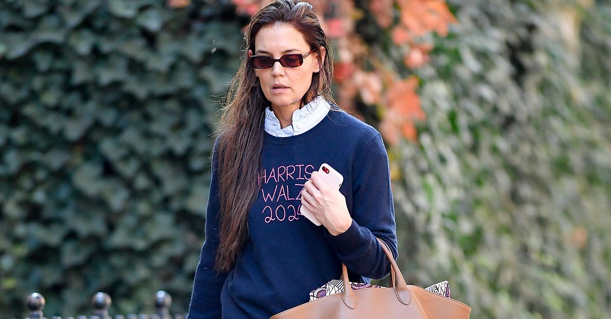 Katie Holmes Just Wore the Elegant Boot Color New Yorkers Are Abandoning Black For