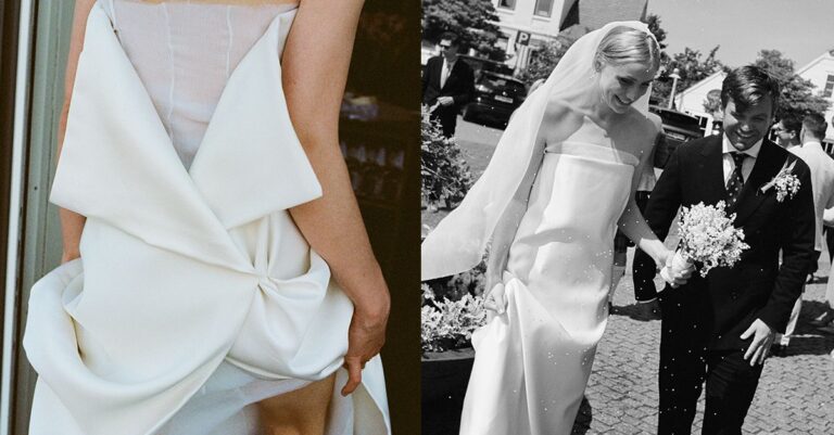 A '90s-Inspired Dress and Danish Design Set the Mood for This Beautiful Wedding