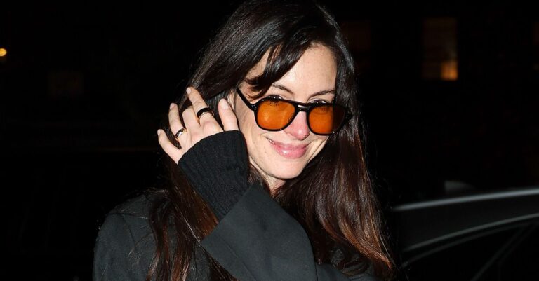 Anne Hathaway Wore the Elegant Jacket That Makes Every Outfit Much Chicer