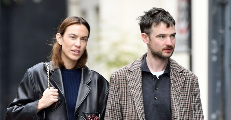 Alexa Chung Is Pressing Pause on Basic Leather Ballet Flats for This Trendier Style