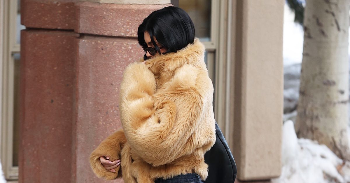 Kylie Jenner Knows That Wearing This Rich Denim Trend With This Pretty Loafer Trend Is the Move