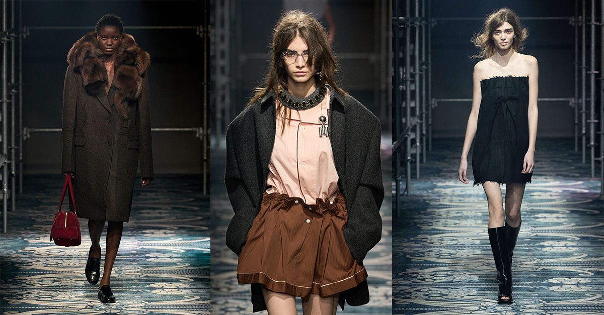 Prada's Idea of Unfinished Glamour Will Overtake Elegance This Fall