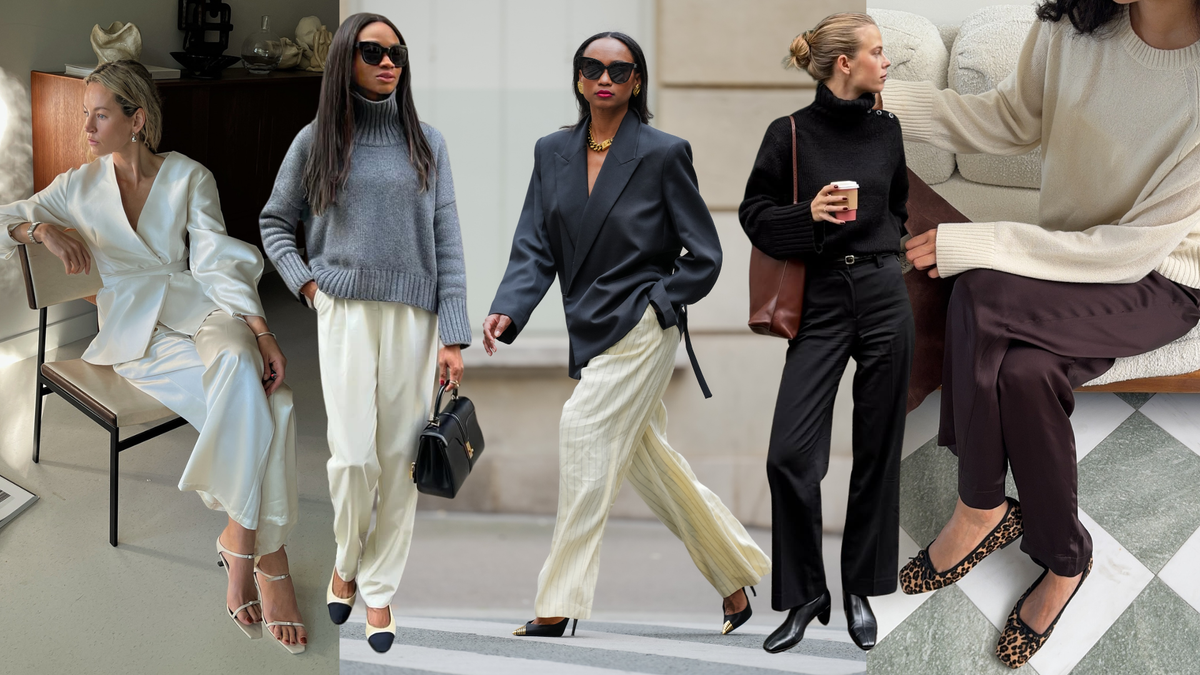 These 6 Shoe Styles Will Always Suit This Sophisticated Anti-Denim Trouser Trend