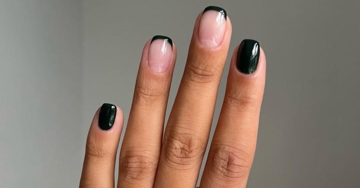 Elegant, Subtle, and Painfully Chic—Licorice French Nails Will Be *It* for Spring