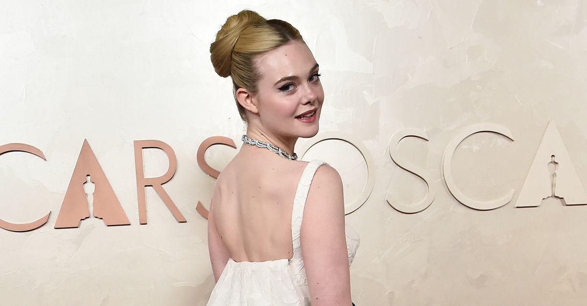 Elle Fanning Just Wore a Full-On Wedding Dress on the Oscars Red Carpet