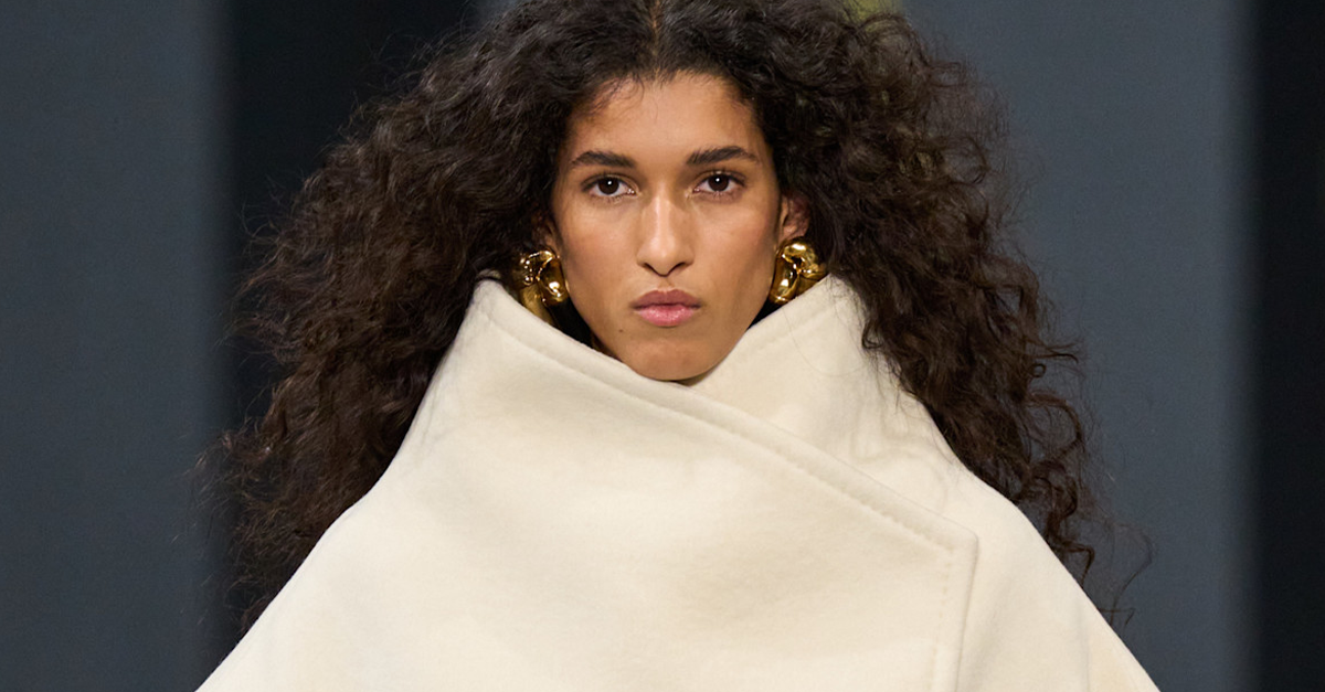 The Balmain Woman Is Ditching Her Glitzy Dresses for Cozy Knits